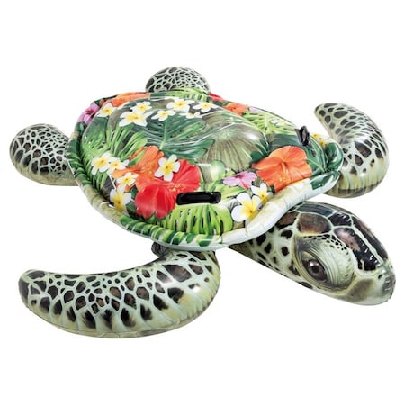Intex Intex Multicolored Vinyl Inflatable Sea Turtle Ride-On Pool Float 57555EP